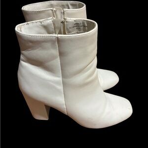 Elegant White Ankle Boots